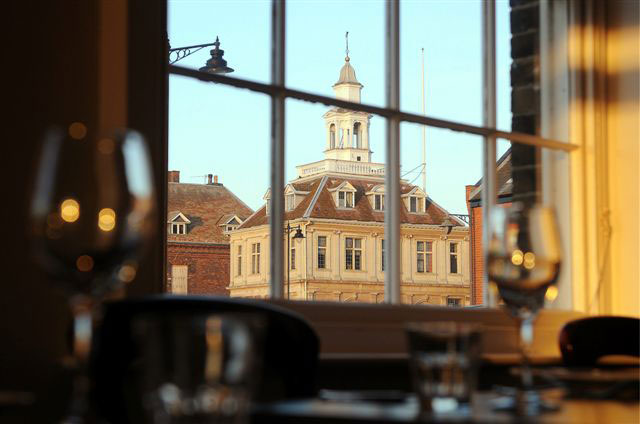 A view of the historic Customs House from Bank House